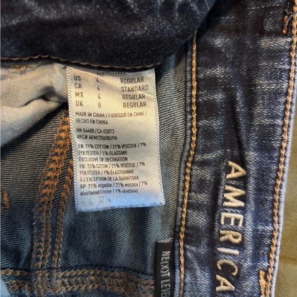 American Eagle Next Level Stretch Hi Rise Jegging Jeans Women’s Size 4 R - Picture 4 of 5